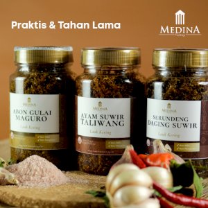 Paket 3 Lauk Kering 200gr x 3 ( Ayam, Tuna, Daging ) - Medina Catering